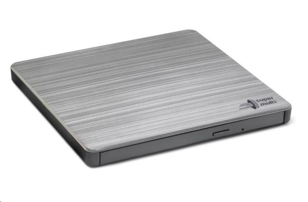 HITACHI LG - externá mechanika DVD-W/ CD-RW/ DVD±R/ ±RW/ RAM GP60NS60,  Slim,  Silver,  box+SW0