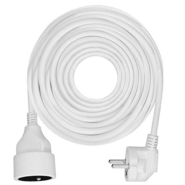 Solight prodlužovací přívod - spojka,  1 zásuvka,  10m,  3 x 1mm2,  bílá