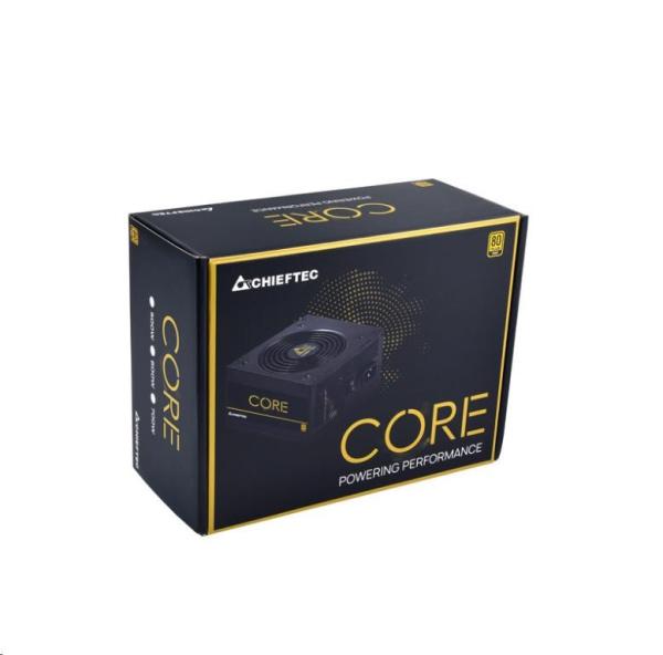CHIEFTEC zdroj Core Series BBS-700S,  700W,  120mm fan,  80+ Gold4