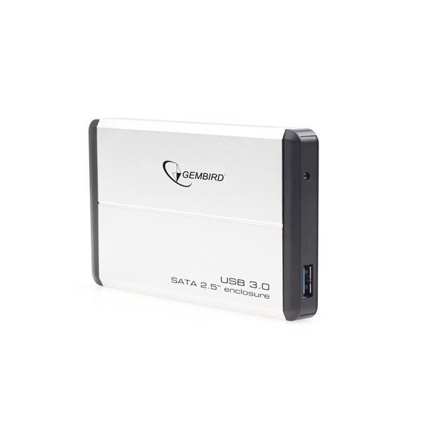 Externý box GEMBIRD pre 2.5" zariadenie,  USB 3.0,  SATA,  strieborná1