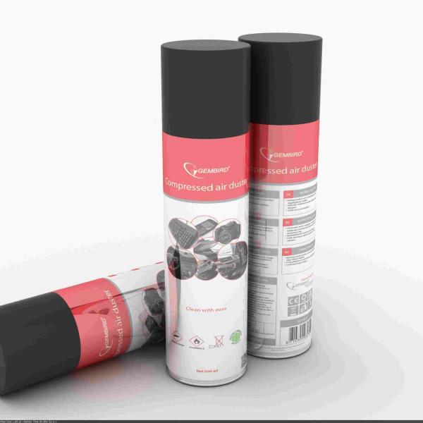 GEMBIRD Čistiaci sprej,  stlačený vzduch CK-CAD-FL600-01,  600 ml