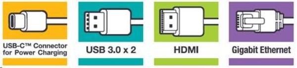VERBATIM 49141 Multiportový USB-C HUB,  2x USB 3.0,  1x USB-C,  HDMI,  LAN,  šedý dok8