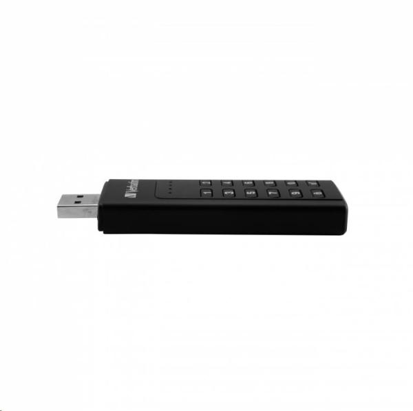 VERBATIM USB 3.0 Disk 128 GB - Zabezpečená klávesnica (R:160/ W:150 MB/ s) GDPR8