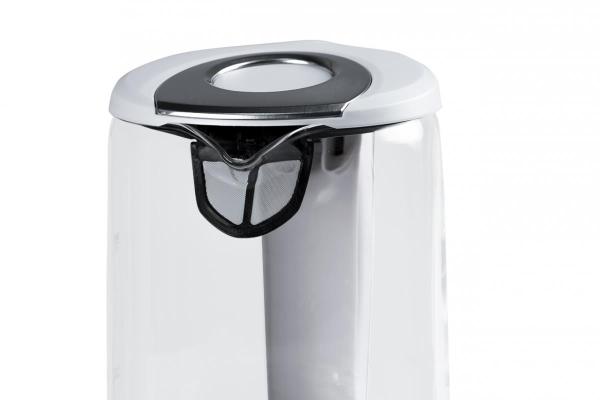 Orava VK-4017 W rychlovarná konvice,  2200 W,  1.7 l,  skleněná,  LED podsvícení,  automatické vypnutí,  bílá1