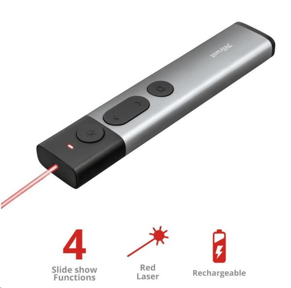 TRUST Prezentér Kazun Aluminium Wireless Presenter2