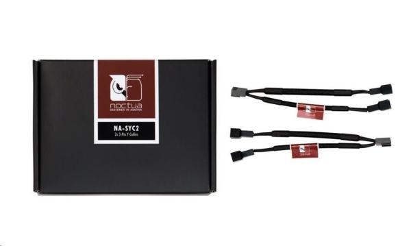NOCTUA Rozdrojka NA-SYC2,  2x,  3-pin ventilátor,  černá