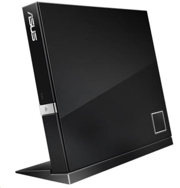 ASUS External Slim BD Writer SBW-06D2X-U BLACK,  USB 3.1,  Blu-ray