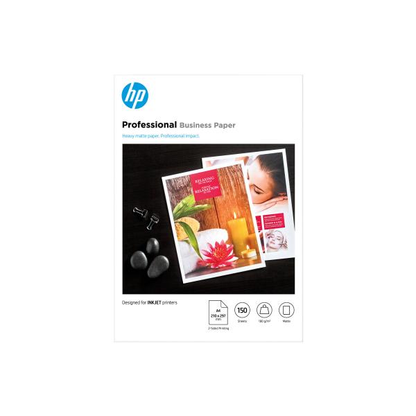 HP Professional Inkjet Matte FSC Paper 180 gsm-150 sht/ A4/ 210 x 297 mm
