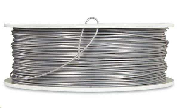 VERBATIM Filament pre 3D tlačiarne PLA 1.75mm,  335m,  1kg strieborná/ kovovo sivá (55275)2