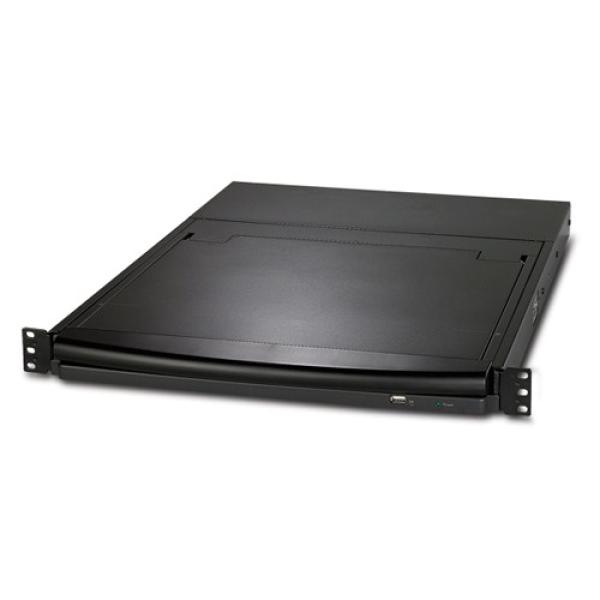 17" stojanová LCD konzola APC s integrovaným 16-portovým analógovým prepínačom KVM3