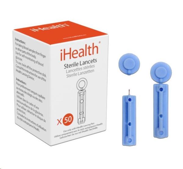 iHealth Lancety 30GI,  příslušenství glukometru iHealth BG5, BG1, 50ks