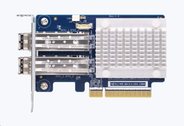 QNAP QXP-32G2FC rozšiřující karta 2x 32Gb SFP+(FC) včetně 2x TRX-32GFCSFP-SR3