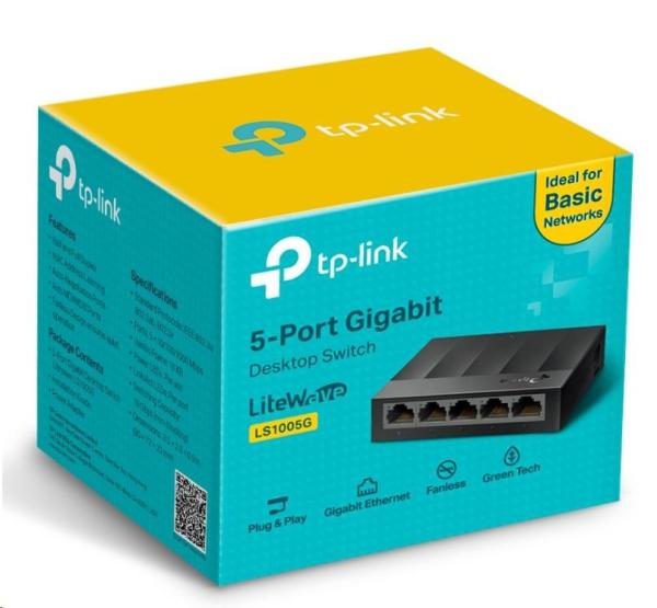 TP-Link LiteWave switch LS1005G (5xGbE,  fanless)3