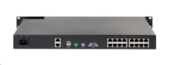 APC KVM 2G,  digitálny/ IP,  1 vzdialený/ 1 miestny používateľ,  16 portov s virtuálnym médiom - FIPS 140-21