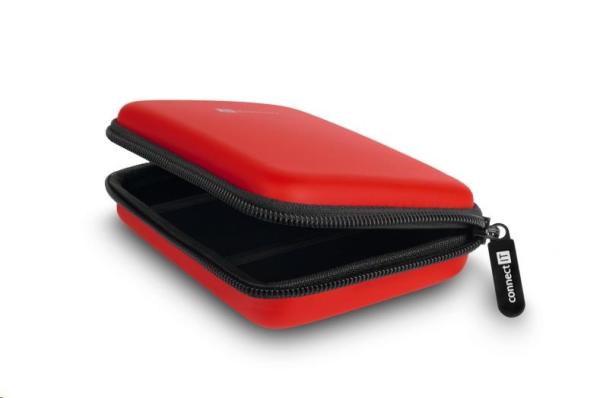 CONNECT IT HardShellProtect tvrdé ochranné puzdro pre 2, 5" HDD,  červené2