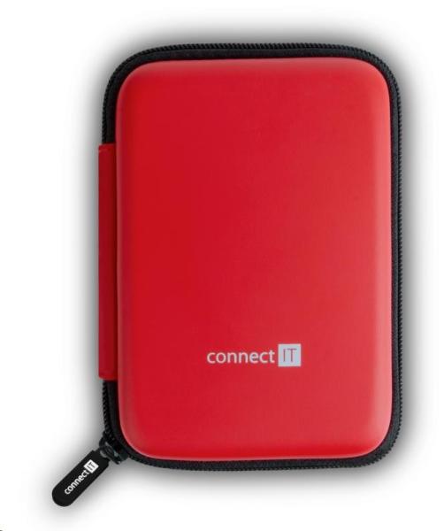 CONNECT IT HardShellProtect tvrdé ochranné puzdro pre 2, 5" HDD,  červené3