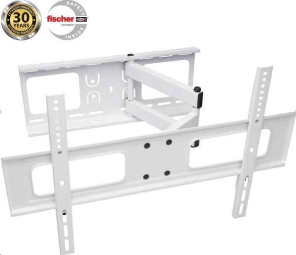 CONNECT IT Nástěnný držák TV T3BK s dvojitým ramenem,  naklápěcí (±10/ 20°/ ±90°,  37" - 70",  max. 50kg),  bílá