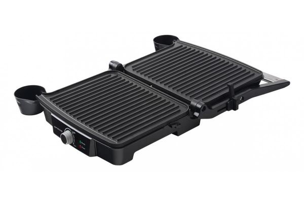 Orava Grillchef elektrický kontaktní gril,  2000 W,  regulace teploty,  tepelně izolovaná rukojeť4