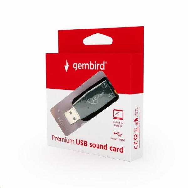 GEMBIRD Adaptér USB zvuková karta,  Virtus Plus3