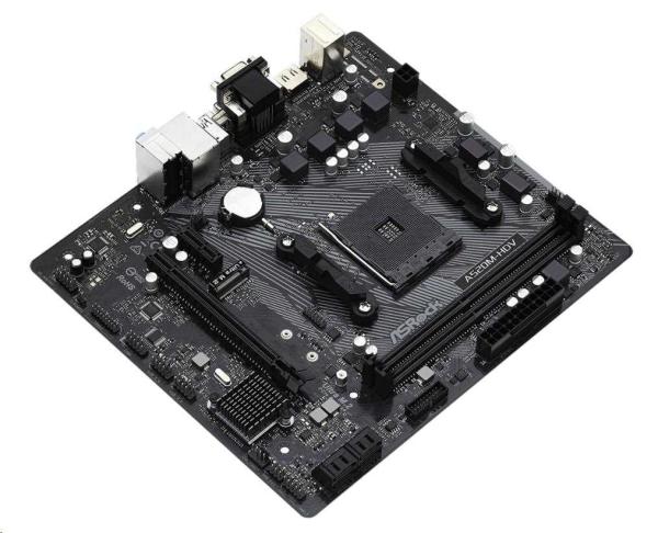 ASRock MB Sc AM4 A520M-HDV,  AMD A520M,  2xDDR4,  HDMI,  DVI2