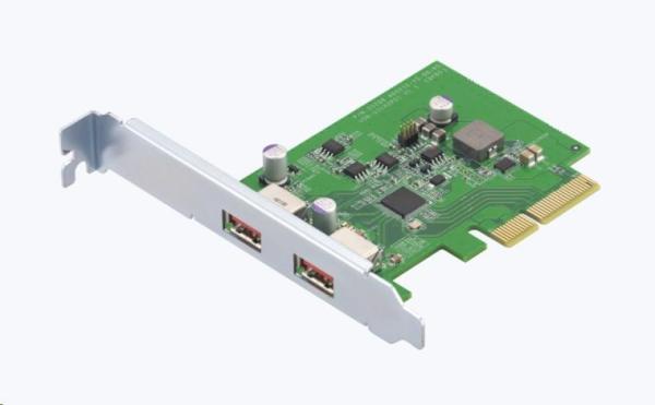 QNAP QXP-10G2U3A rozšiřující karta 2x USB 3.2gen2 pro PC i NAS