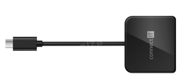 Rozbočovač CONNECT IT USB-C,  3v1 (USB-C, USB-A, HDMI),  externý,  čierny2