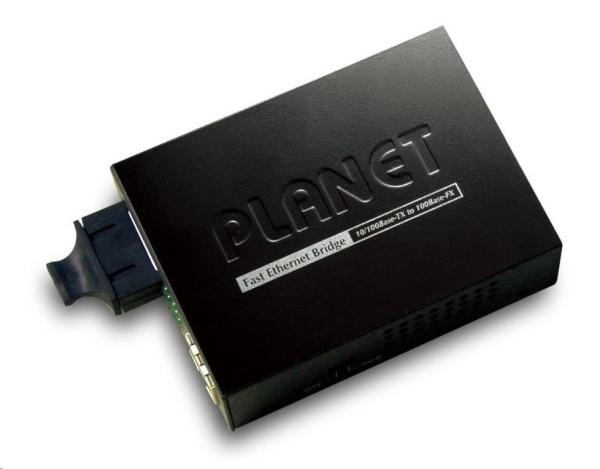 Planet FT-802S15 Konvertor,  10/ 100Base-TX - 100Base-FX,  SC,  singlemode