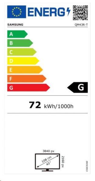 SMART Signage LED QM43R-T 43" LH43QMRTBGCXEN4