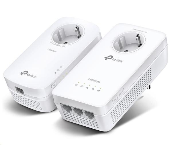 TP-Link TL-WPA8631PKIT OneMesh/ EasyMesh WiFi5 průchozí powerline set (AC1200, AV1300, 2, 4GHz/ 5GHz, 3xGbELAN)