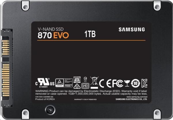 2, 5" SSD disk Samsung 870 EVO SATA III-1000 GB3