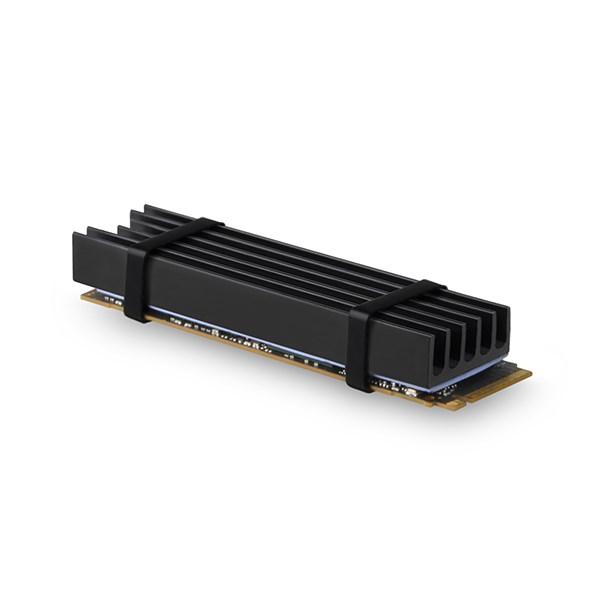 AXAGON CLR-M2L10,  hliníkový pasívny chladič pre M.2 2280 SSD,  výška 10 mm