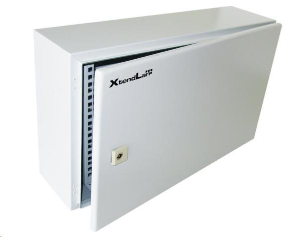 XtendLan 19" venkovní vodotěsný rozvaděč 6U 600x180,  krytí IP55,  nosnost 65kg,  šedý0