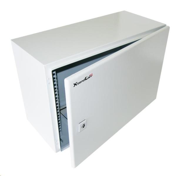 XtendLan 19" venkovní vodotěsný rozvaděč 7U 600x280,  krytí IP55,  nosnost 65kg,  šedý2
