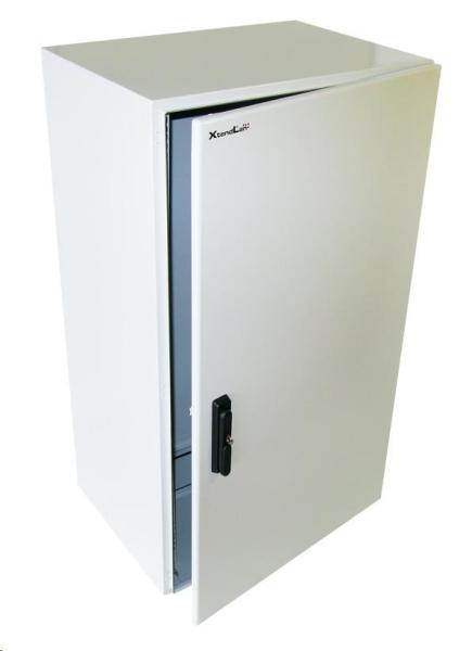 XtendLan 19" venkovní vodotěsný rozvaděč 22U 600x600,  krytí IP55,  nosnost 65kg,  3-bodový zámek,  šedý4