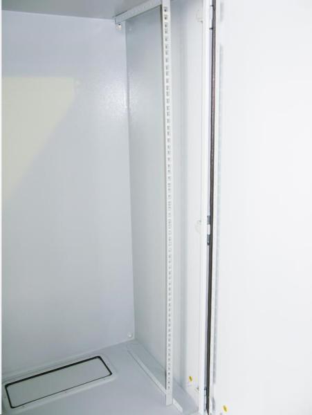 XtendLan 19" venkovní vodotěsný rozvaděč 22U 600x600,  krytí IP55,  nosnost 65kg,  3-bodový zámek,  šedý5