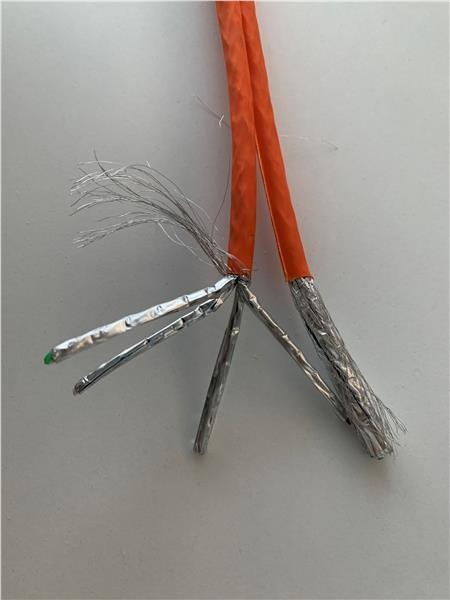 FTP TWIN kabel PlanetElite,  Cat6A,  drát,  4pár LS0H,  Dca,  oranžový,  500m,  cívka1