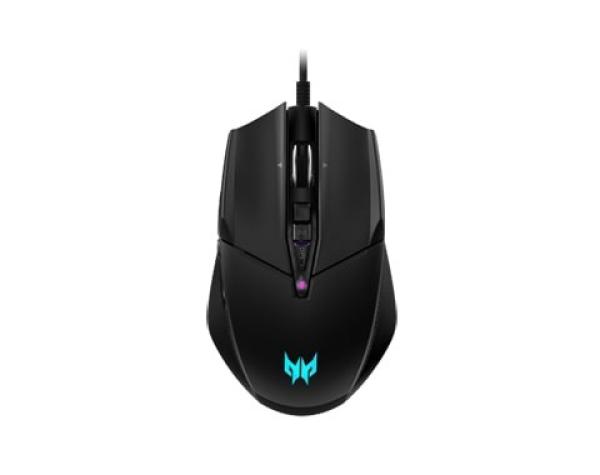 ACER GAMING MOUSE - max. 19000 dpi,  10 programovateľných tlačidiel,  4 farby podsvietenia,  20 mil. kliknite na