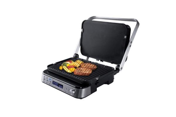 Orava Grillchef-3 elektrický kontaktní gril,  2000 W,  LCD displej,  časovač,  digitální ovládání