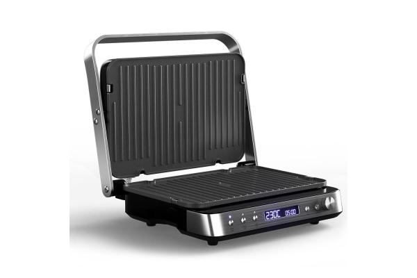 Orava Grillchef-3 elektrický kontaktní gril,  2000 W,  LCD displej,  časovač,  digitální ovládání1