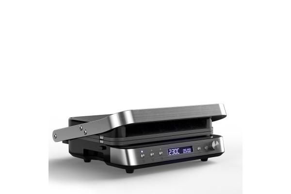 Orava Grillchef-3 elektrický kontaktní gril,  2000 W,  LCD displej,  časovač,  digitální ovládání2