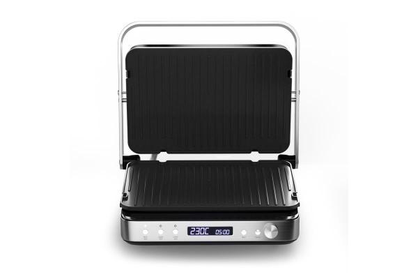 Orava Grillchef-3 elektrický kontaktní gril,  2000 W,  LCD displej,  časovač,  digitální ovládání5