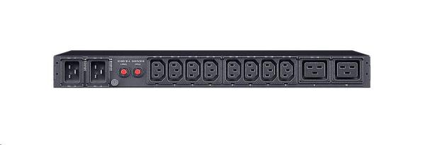 CyberPower Rack ATS Metered,  1U,  16A,  (8)C13 (2)C19,  IEC-320 C20 (2)1