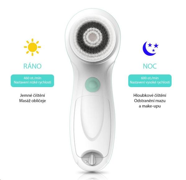 TOUCHBeauty 0759A Čisticí kartáč na pleť 3v1 růžový6