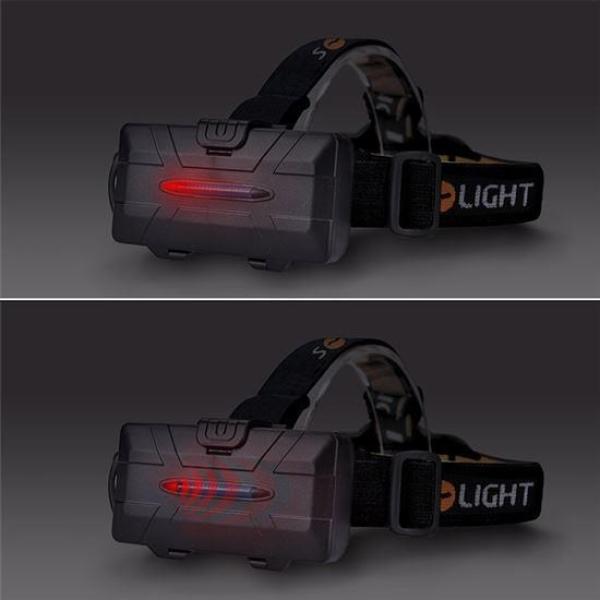 Solight LED čelová nabíjecí svítilna,  550lm,  Li-Ion,  USB3