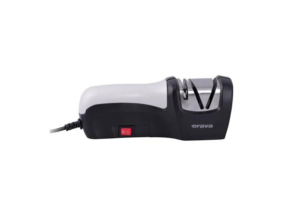 Orava BN-30 brousek nožů,  10 W,  70 dB,  dvoustupňový ostřící systém,  safírové kotouče /  keramické tyče