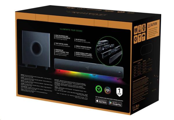 RAZER reproduktor Leviathan V2,  Soundbar with Subwoofer,  RGB14