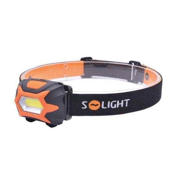 Solight čelová LED svítilna,  3W COB,  3x AAA