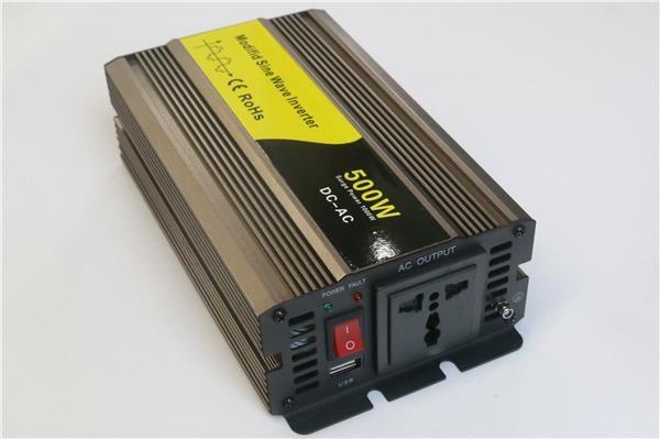 EUROCASE měnič napětí DY-8109-24,  AC/ DC 24V/ 230V,  500W,  USB