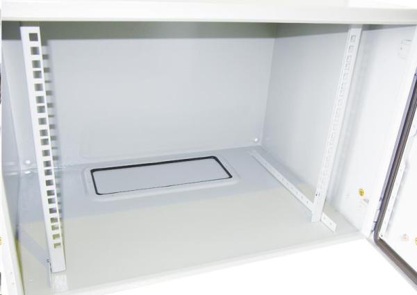 XtendLan 19" venkovní vodotěsný rozvaděč 8U 600x450,  krytí IP55,  nosnost 65kg,  šedý1