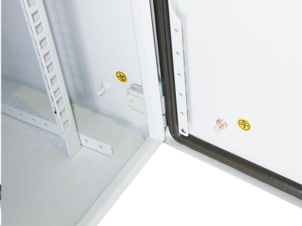 XtendLan 19" venkovní vodotěsný rozvaděč 8U 600x450,  krytí IP55,  nosnost 65kg,  šedý2